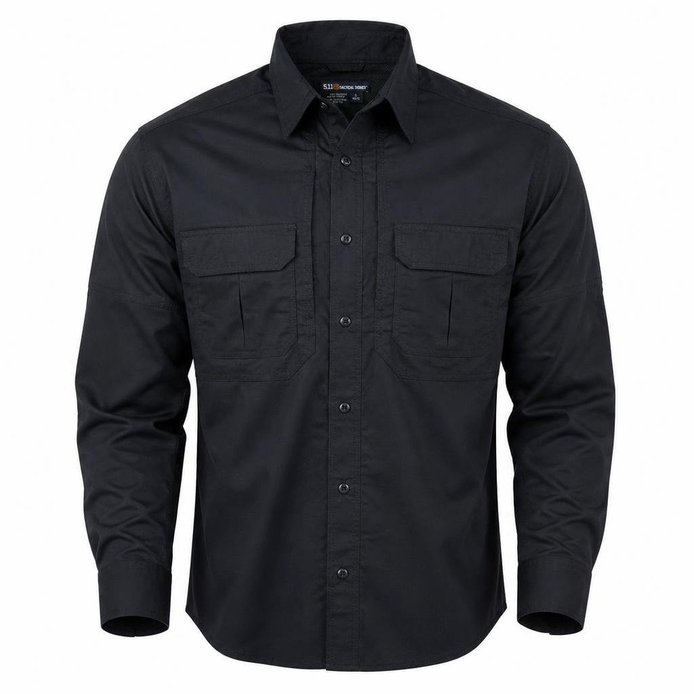 5.11 Tactical Shirt Mens L Black Taclite Pro Long Sleeve Ripstop Utility Officer